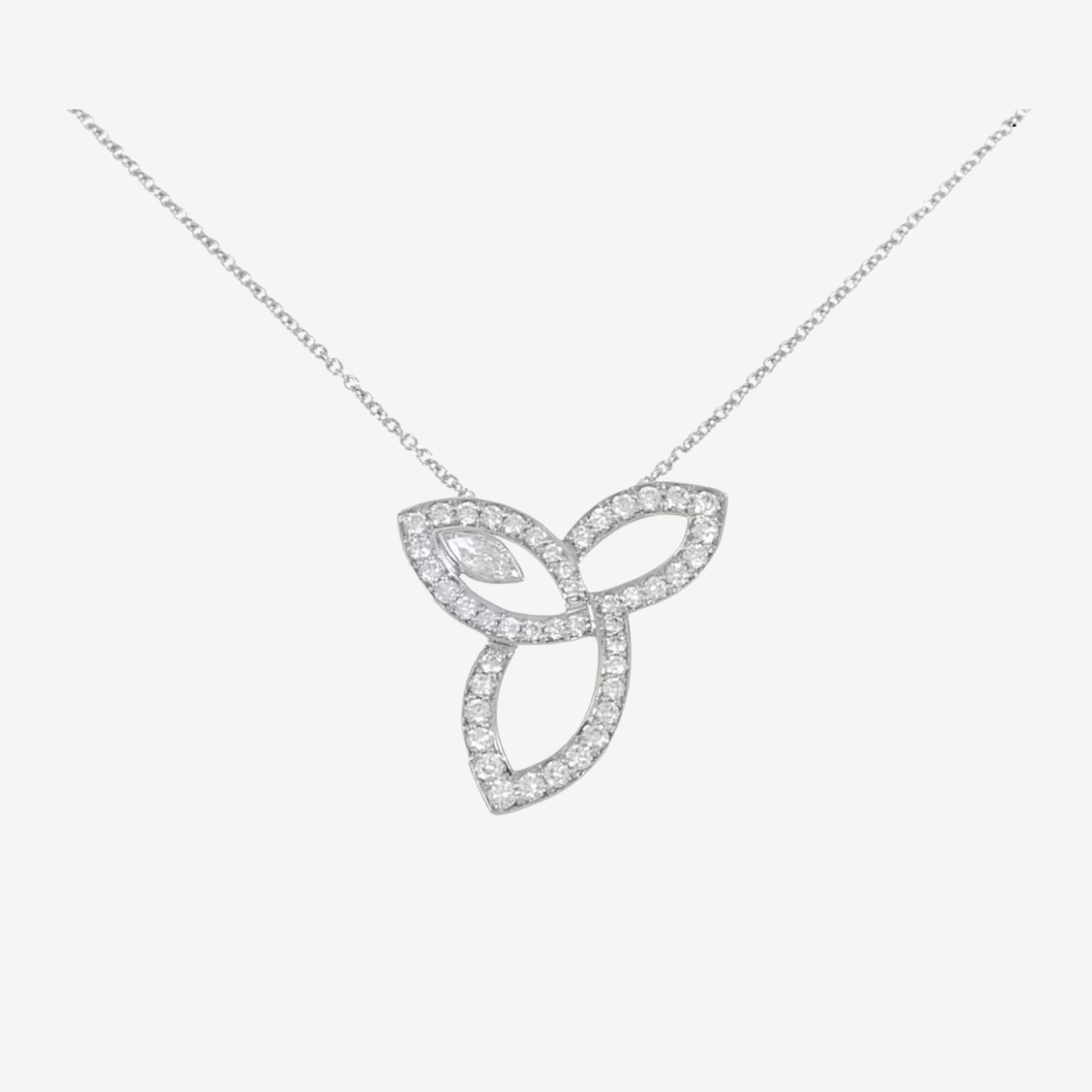 HARRY WINSTON リリークラスターネックレス